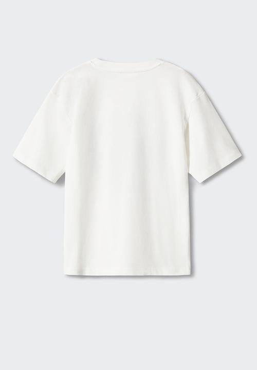 MANGO - T-shirt overcome - off white