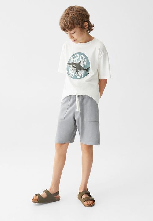 MANGO - T-shirt overcome - off white