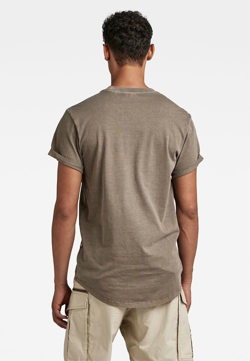 G-STAR - Lash r t short sleeve compact jersey o rfd - deep walnut gd