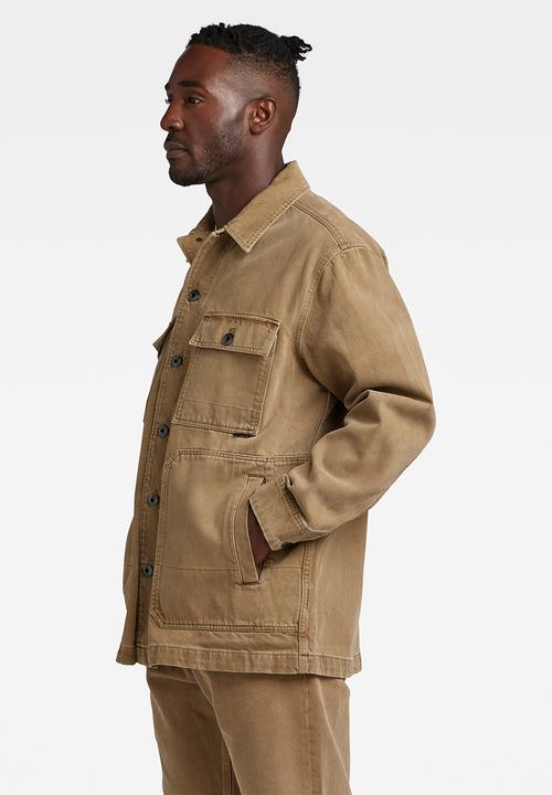 G-STAR - Chore workwear jacket steer ecru denim r - rainbow dk toggee gd