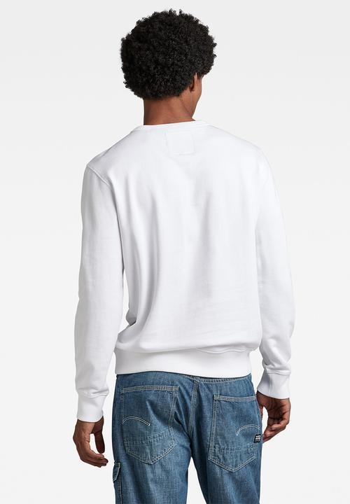 G-STAR - Raw. r sw heavy hodson sweat ub o - white