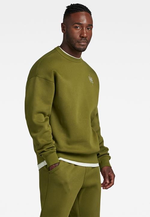 G-STAR - Unisex core loose r sw pacior sweat r - avocado