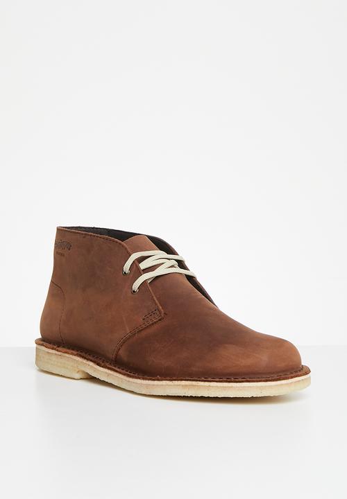 Grasshoppers - Carson leather boot - red brown
