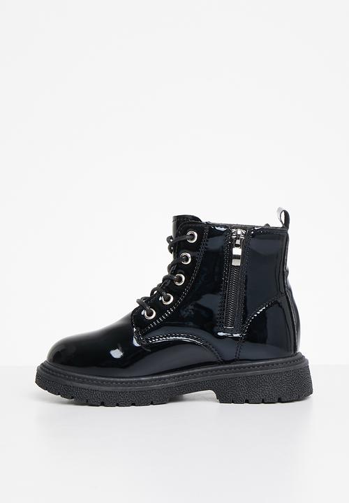 Pop Candy - Kids boot with wings - black