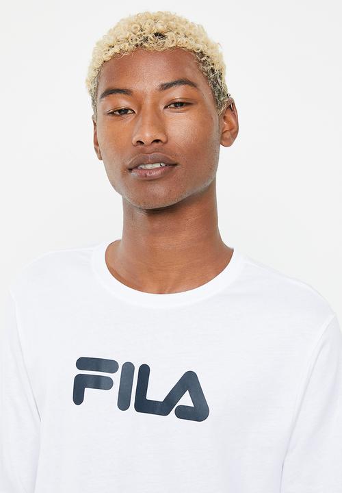 FILA - Mono deckle long sleeve tee - white