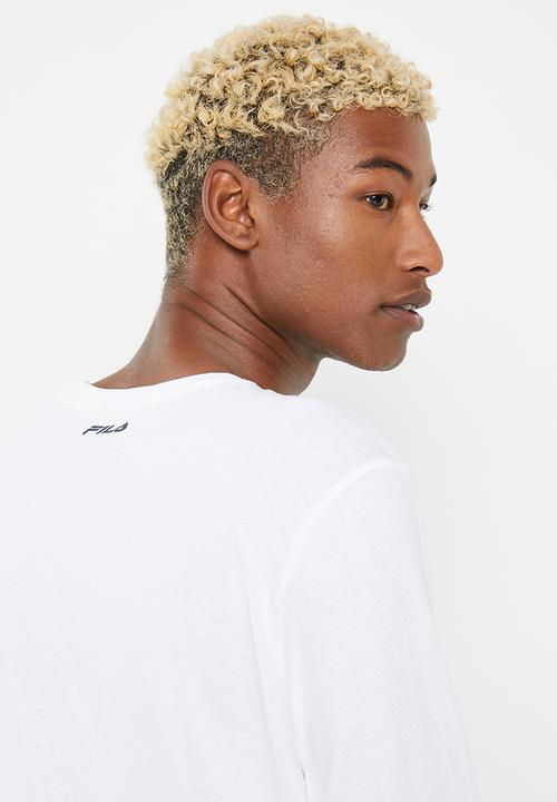 FILA - Mono deckle long sleeve tee - white