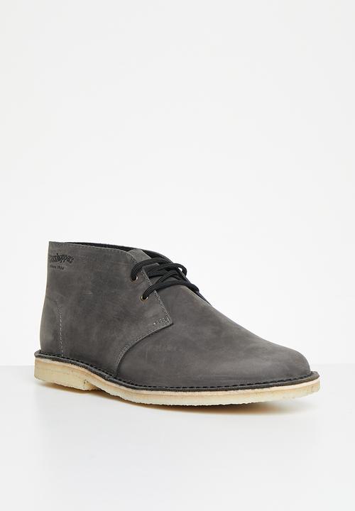 Grasshoppers - Carson leather boot - charcoal