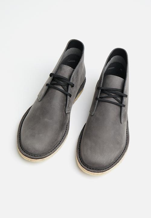 Grasshoppers - Carson leather boot - charcoal
