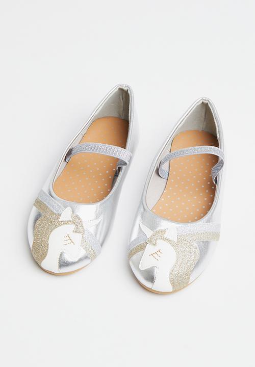 Pop Candy - Girls unicorn pump - silver