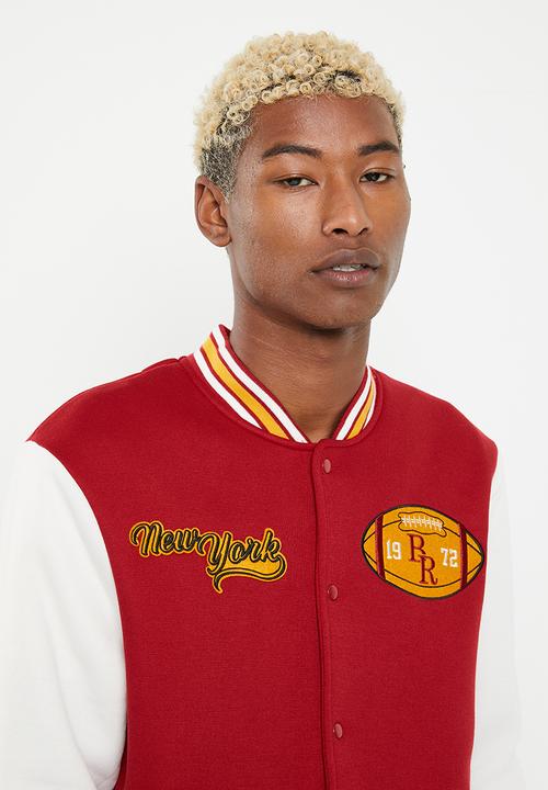 Brave Soul - Nassib sweatshirt - red & ecru