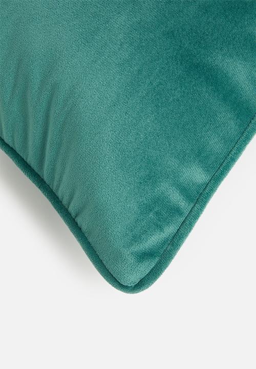 Sixth Floor - Mosi Velvet Cushion Cover - Teal