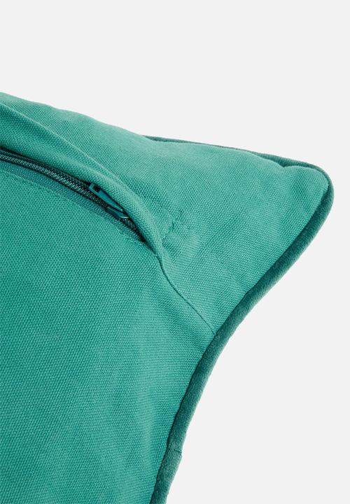 Sixth Floor - Mosi Velvet Cushion Cover - Teal