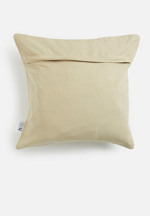 Sixth Floor - Punch cushion cover - brown rice