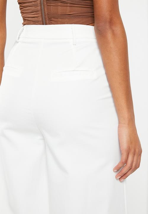 Glamorous - Wide leg trousers - white