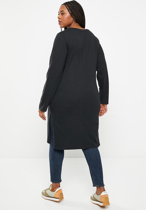 JEEP - Plus long sleeve tunic - black