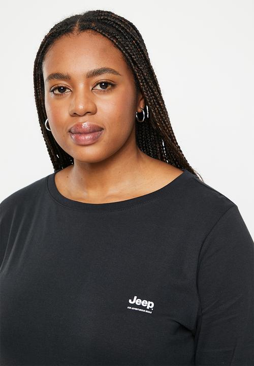 JEEP - Plus long sleeve tunic - black