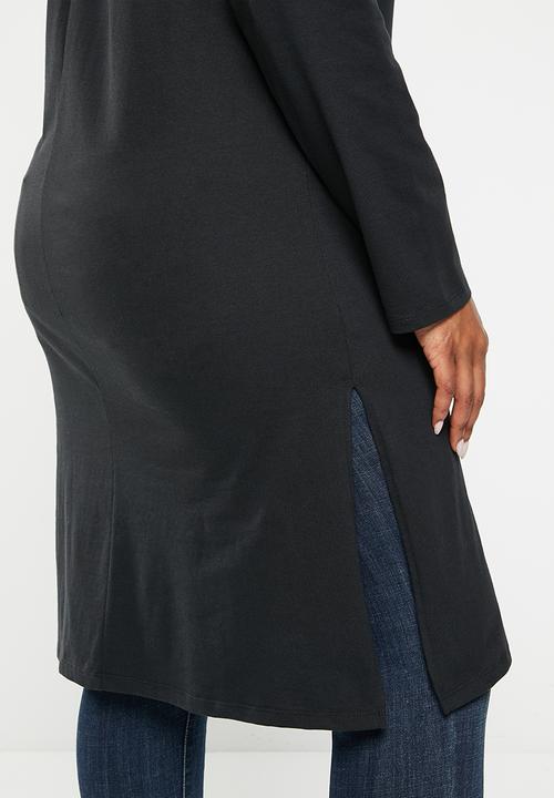 JEEP - Plus long sleeve tunic - black