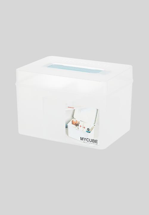 Litem - Mycube box with lid - smog