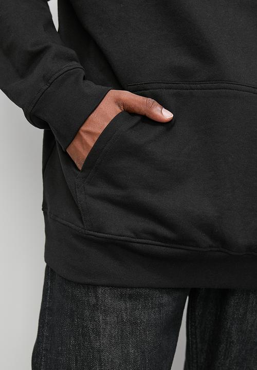 STYLE REPUBLIC - Fashion pullover hoodie sweat top-emboss oversize - black
