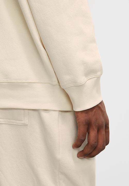 STYLE REPUBLIC - Flocked crew sweat top - ecru