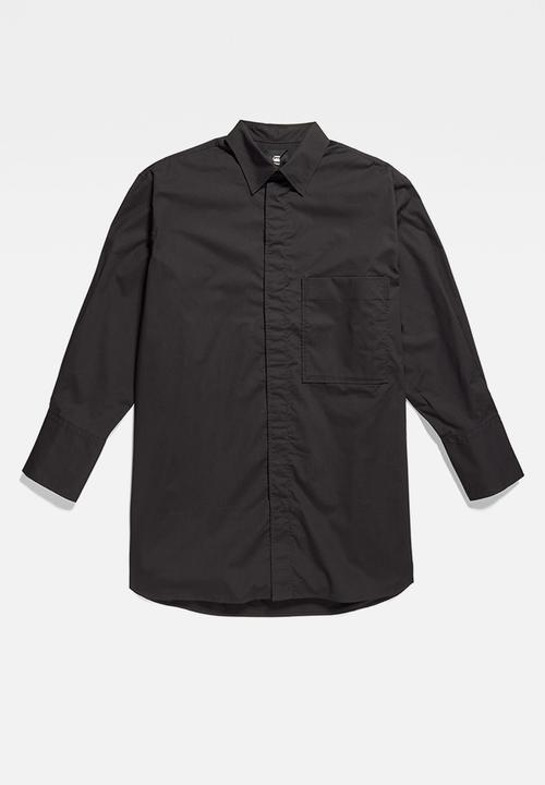 G-STAR - Oversized bf shirt - dk black