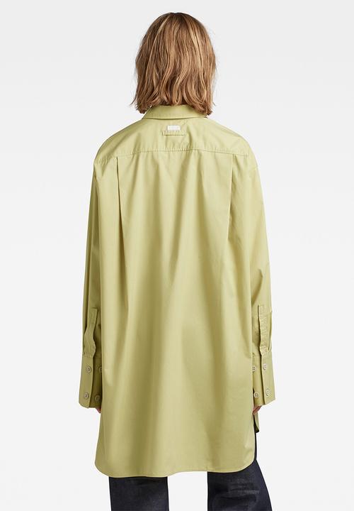 G-STAR - Oversized bf shirt - leek green