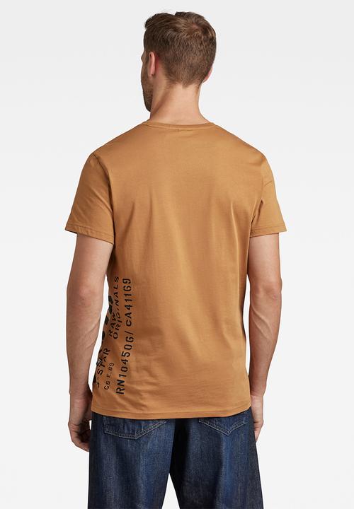 G-STAR - Side stencil r t compact jersey o - chipmunk