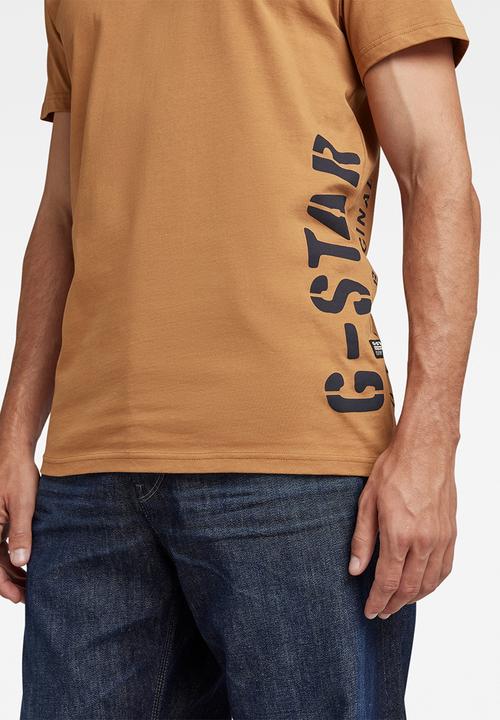 G-STAR - Side stencil r t compact jersey o - chipmunk