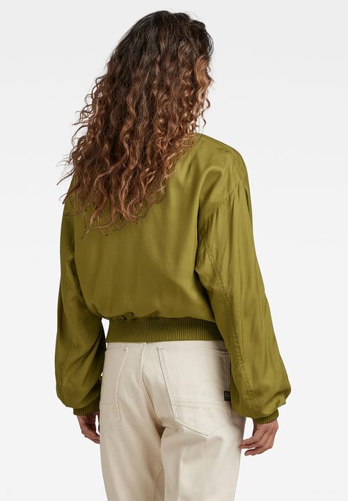 G-STAR - Everyday bomber overshirt - avocado