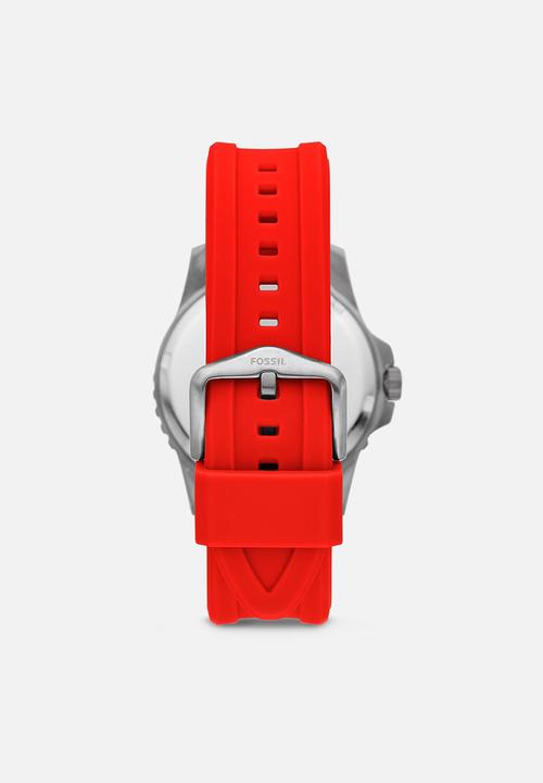 Fossil - Fossil blue - silver/red