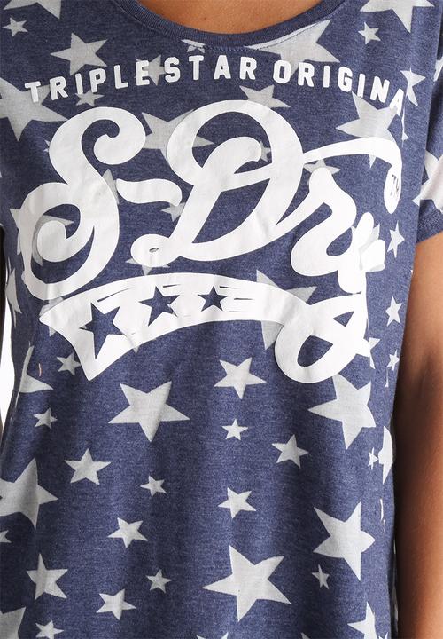 Superdry. - Tripple Star Original Grown On Sleeve Tee
