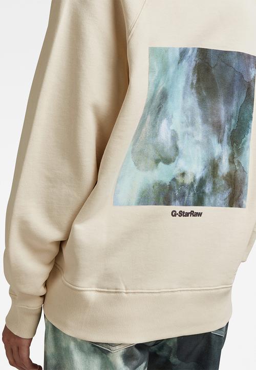 G-STAR - Back photo print r sw - ecru