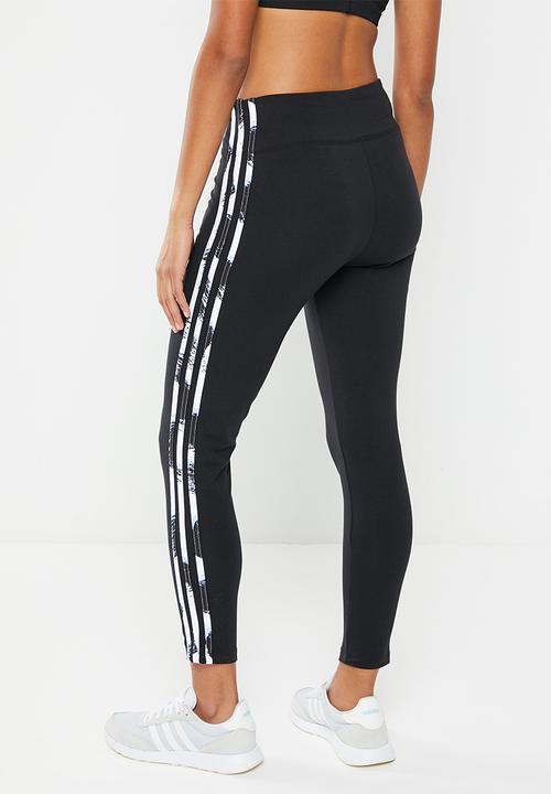 adidas Performance - W anml leg - black & blue dawn & multicolor