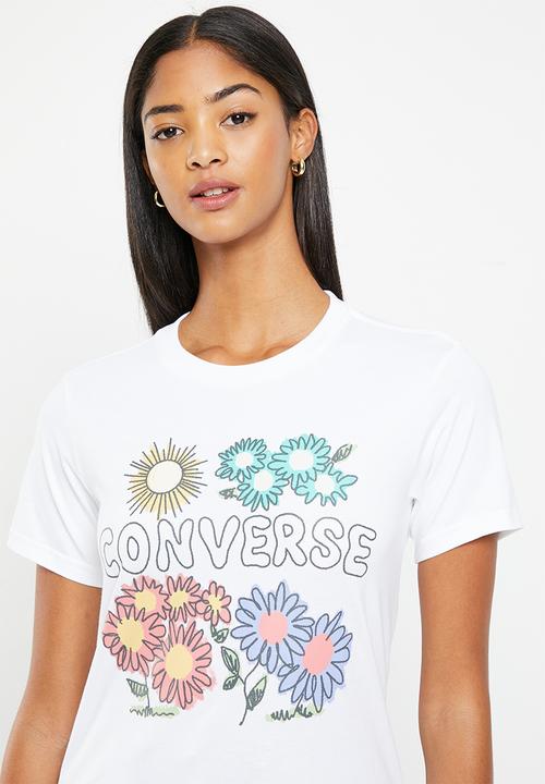 Converse - Grow together floral tee - white
