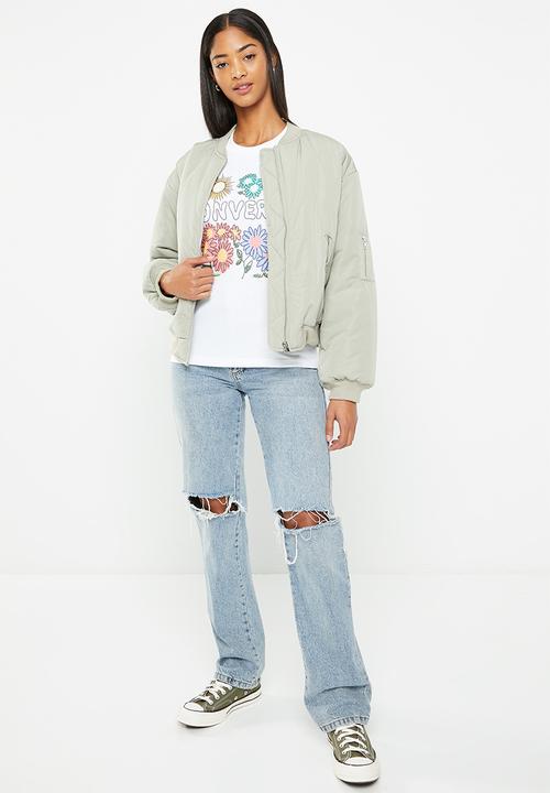 Converse - Grow together floral tee - white