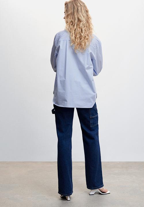 MANGO - Shirt juanes - light pastel blue
