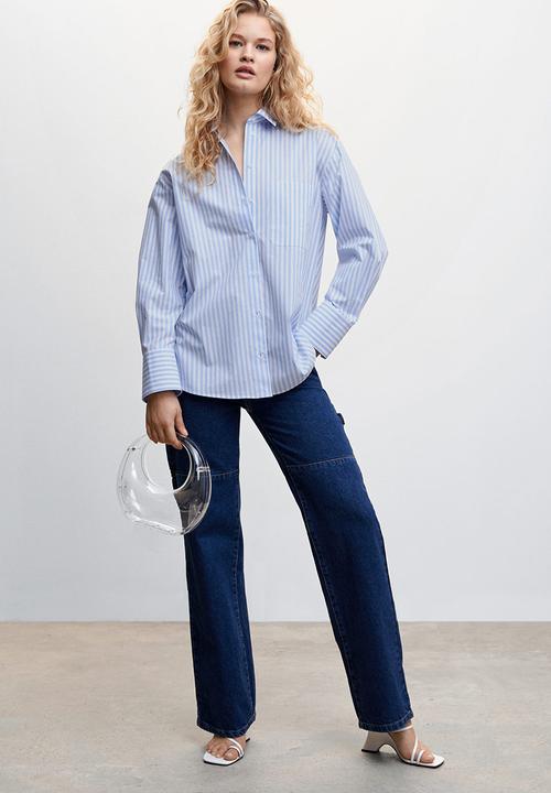 MANGO - Shirt juanes - light pastel blue