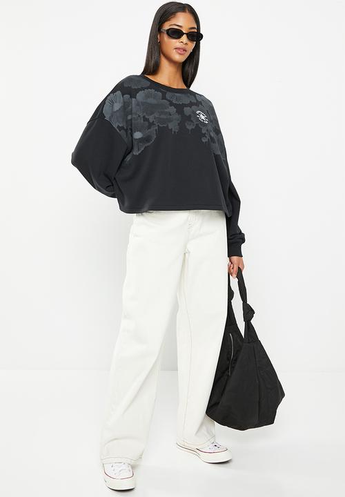 Converse - Chuck patch printed crew - converse black