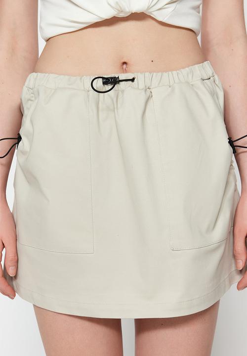 Trendyol - Mini utility skirt - beige
