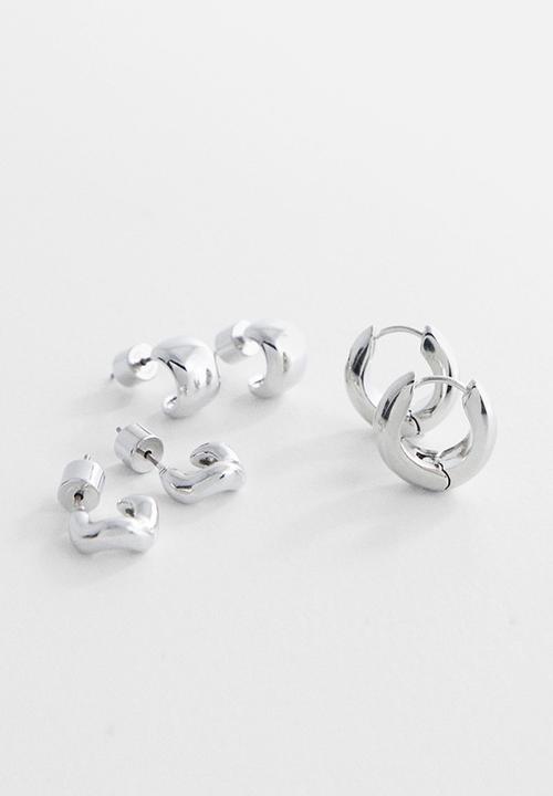 MANGO - Earrings tessa - silver