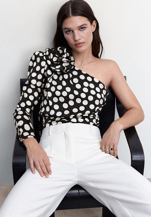 MANGO - Blouse circle - natural