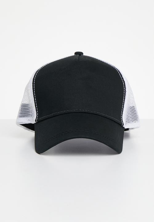Superbalist -  Joshua trucker cap - black/white