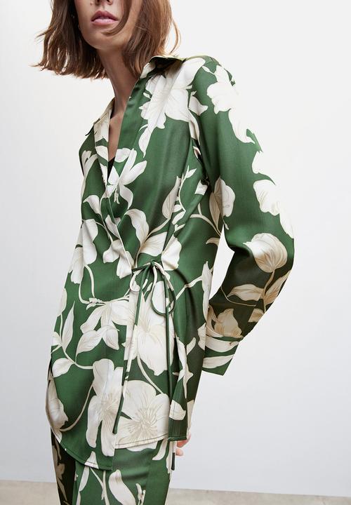 MANGO - Shirt grass - green