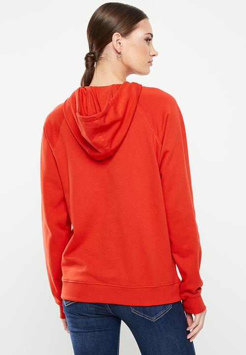 POLO - Wmn pony long sleeve hoodie - red