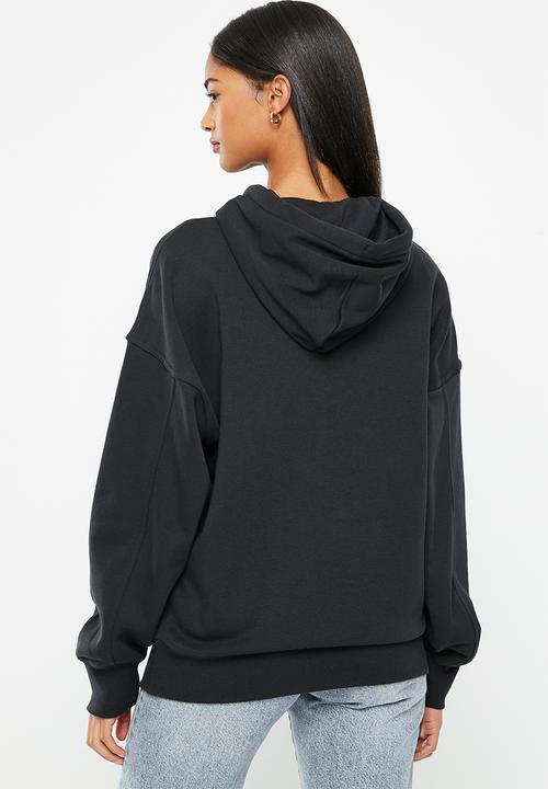 Converse - Wordmark fleece hoodie emb - converse black