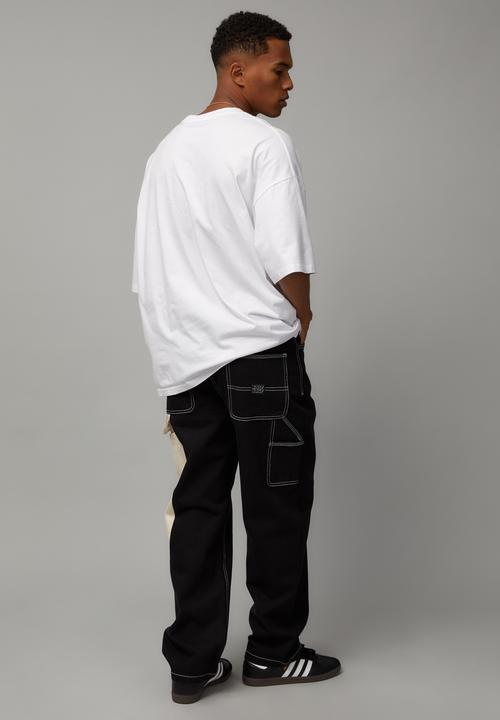 Cotton On - Splice painter baggy jean - splice black/ivory