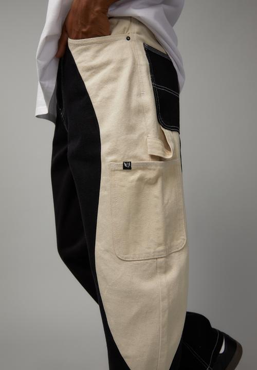 Cotton On - Splice painter baggy jean - splice black/ivory