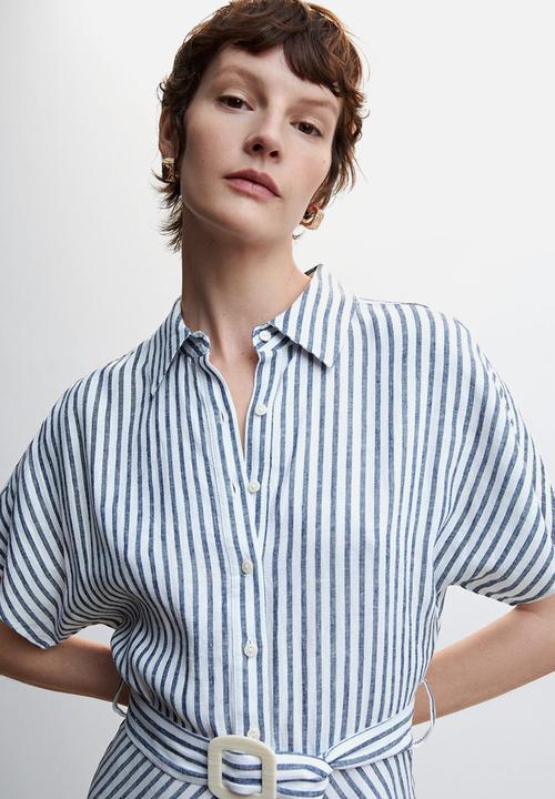 MANGO - Dress patty - white