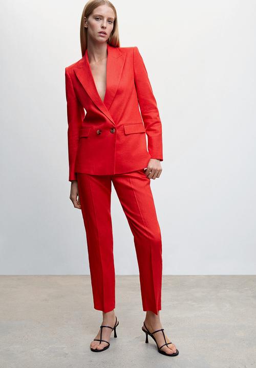 MANGO - Blazer tempoli - red