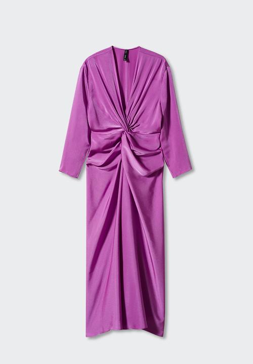 MANGO - Plus dress fresno - mid purple